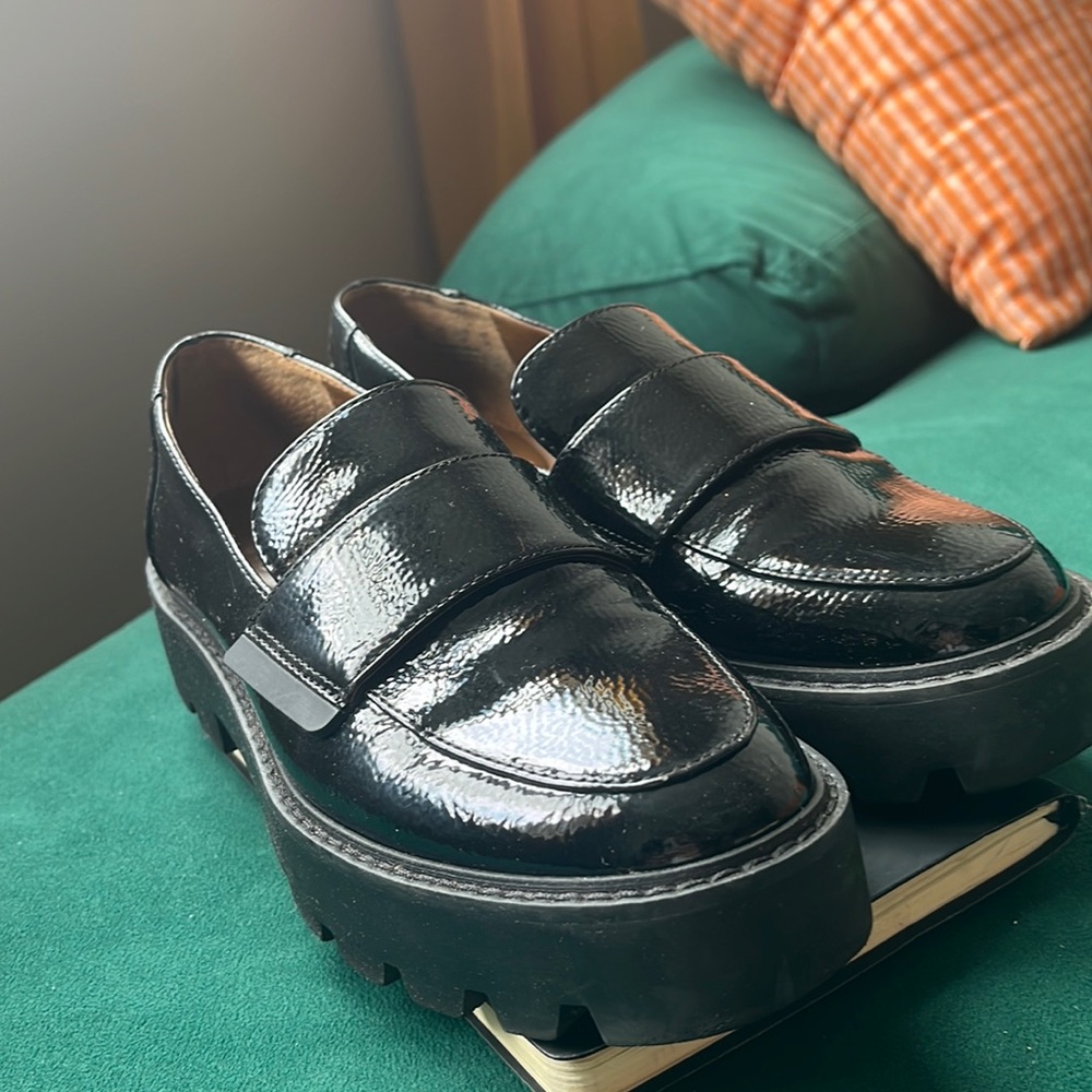 Franco Sarto black loafers